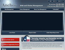 Tablet Screenshot of anchor-claims.com
